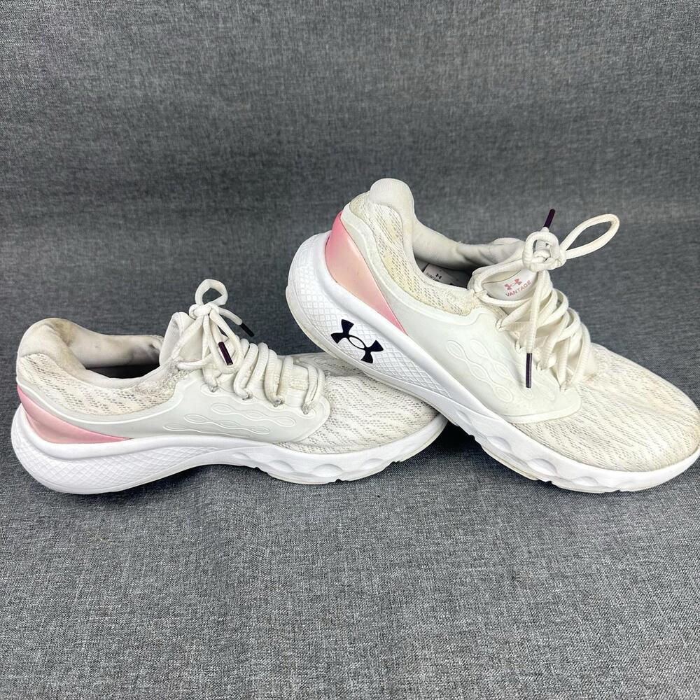 Under Armour Womens Charged Vantage 2 Running Shoes‎ Sneakers Size 9.5 White